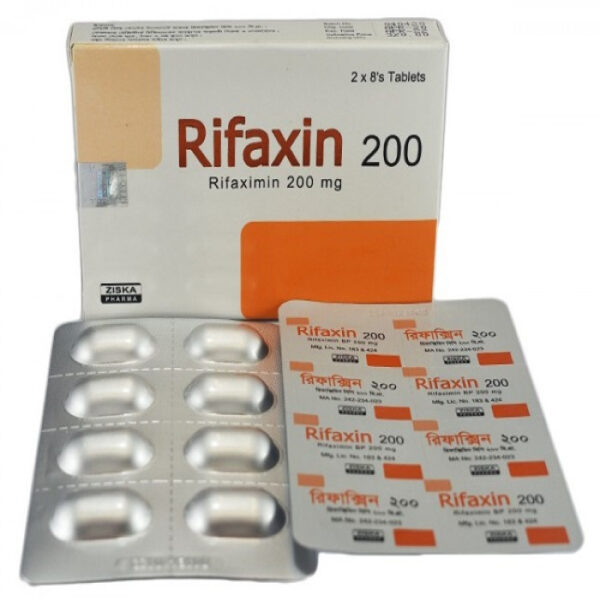 Rifaxin 200mg Tablet 8pcs