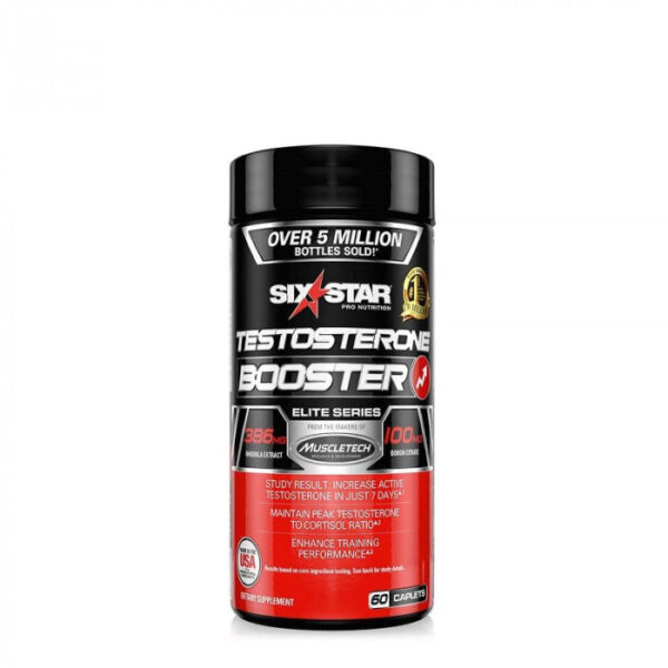 Six Star Testosterone Naturally BoostYour Stamina, Endurance, Strength - Burn Fat & Build Lean Muscle Mass Today, 60 Count, USA