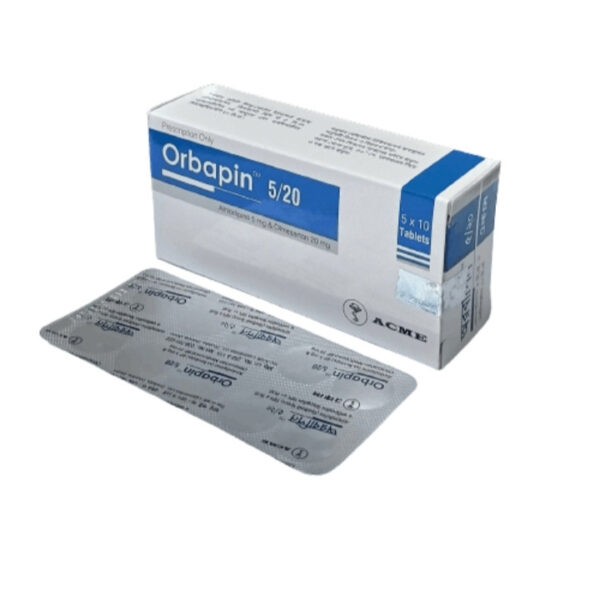 Orbapin 5/20mg Tablet 1 Strip
