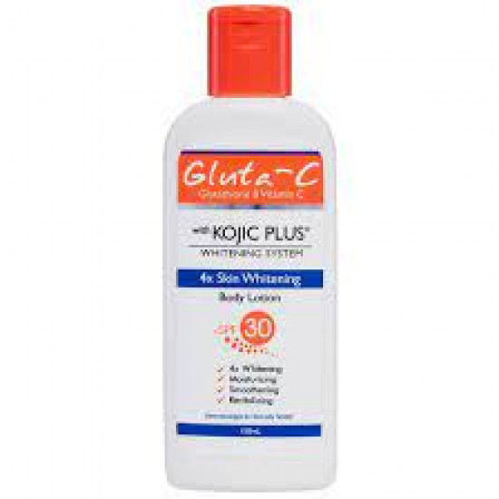 Gluta-C Kojic Plus+ Lotion with SPF 30 | 4X Lightening System | 150ml