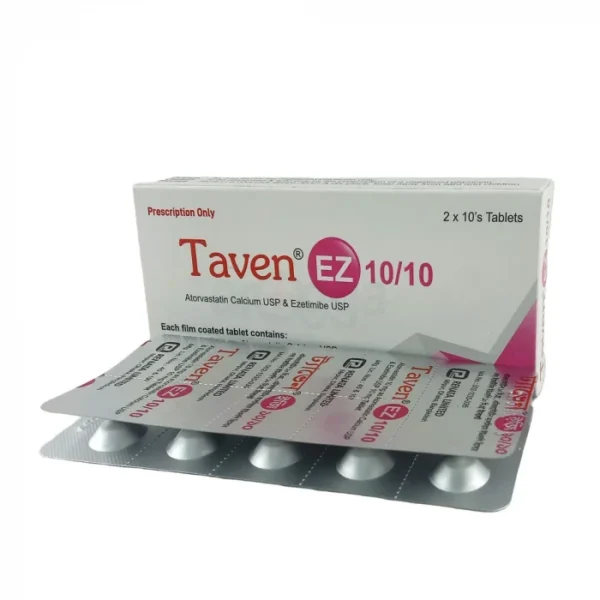 Taven EZ 10/10mg Tablet 1 Strip
