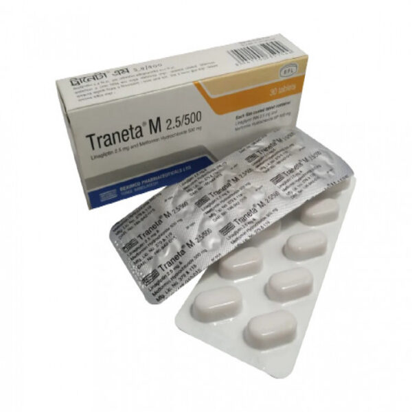 Traneta M 500 (2.5mg+500mg) 10pcs