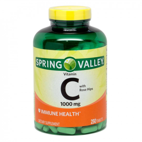 Spring Valley Vitamin C 1000mg with Rose Hips | 250 Tablets