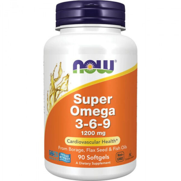 NOW Foods Super Omega 3-6-9 Fish Oil, 90 Softgels | USA Made