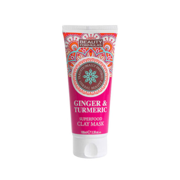 Beauty Formulas Ginger and Turmeric Superfood Clay Mask 100ml