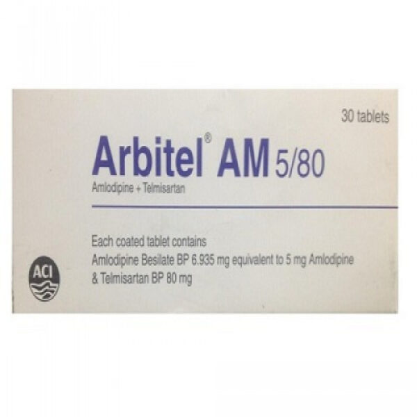 Arbitel AM 5/80mg Tablet 1 Strip