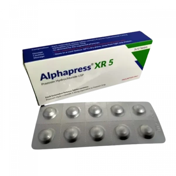 Alphapress XR 5mg Tablet 1 Strip