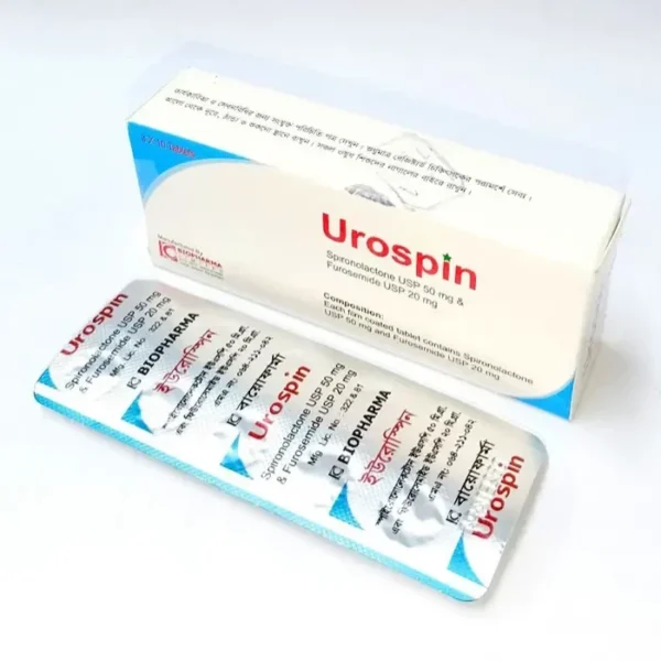 Urospin 20mg+50mg Tablet 1 Strip