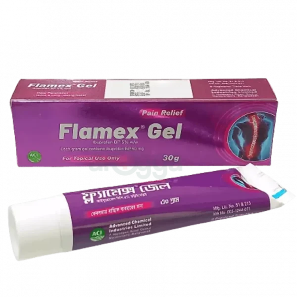 Flamex 5% Gel 30g Tube
