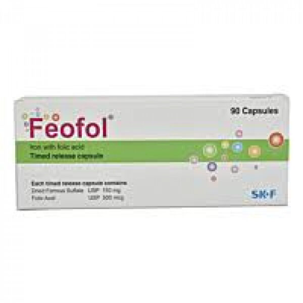 Feofol Capsule (150mg+500mcg) 1 Strip