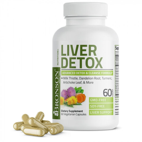 Bronson Liver Detox, 60 Vegetarian Capsules | USA Import