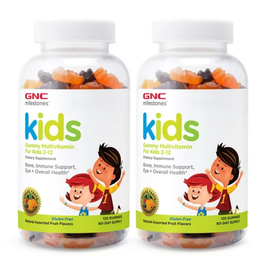 GNC milestones Kids Multi Gummy | Age 2-12 | 120 Gummies
