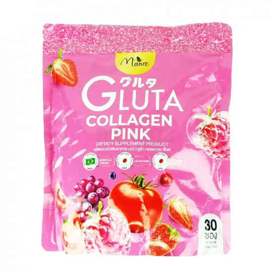 Manee Gluta Collagen Pink Dietary Supplement 300g Packet