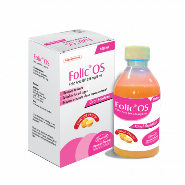 Folic OS Folic Acid Oral Solution 100ml