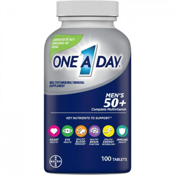 One A Day Men’s 50+ Multivitamins, 100 Tablets, USA