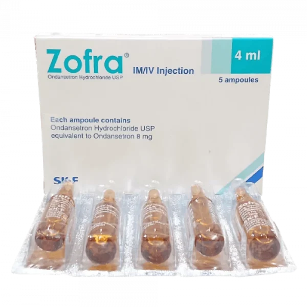 Zofra 8mg/4ml Injection 1pcs