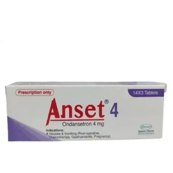 Anset 4mg Tablet 14pcs