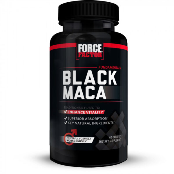 Force Factor Black Maca Root 1000mg, 60 Capsules, USA