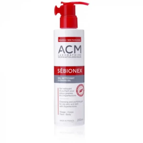 ACM Sebionex Nettoyant Cleansing Gel | 200ml Pump Bottle
