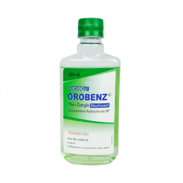 Orobenz Pain Gargle Mouthwash