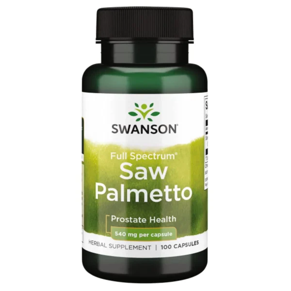 Swanson Saw Palmetto Full Spectrum Prostate Health Support 540mg 100 Capsules