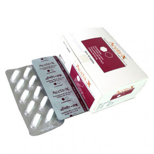 Aceta X | 500mg+65mg Tablet | 1 Strip
