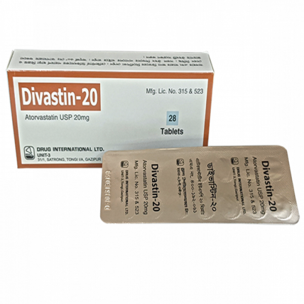 Divastin 20mg Tablet 1 Strip
