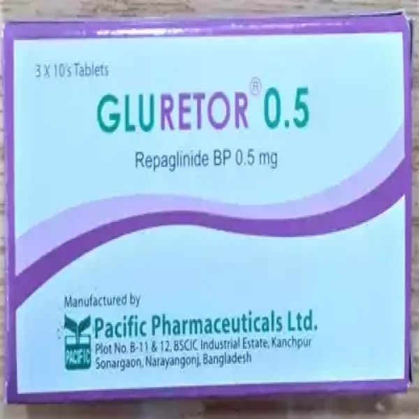 Gluretor 0.5mg Tablet 1 Strip
