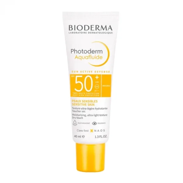 Bioderma Photoderm Aquafluide SPF 50+ For Sensitive Skin 40ml - Invisible