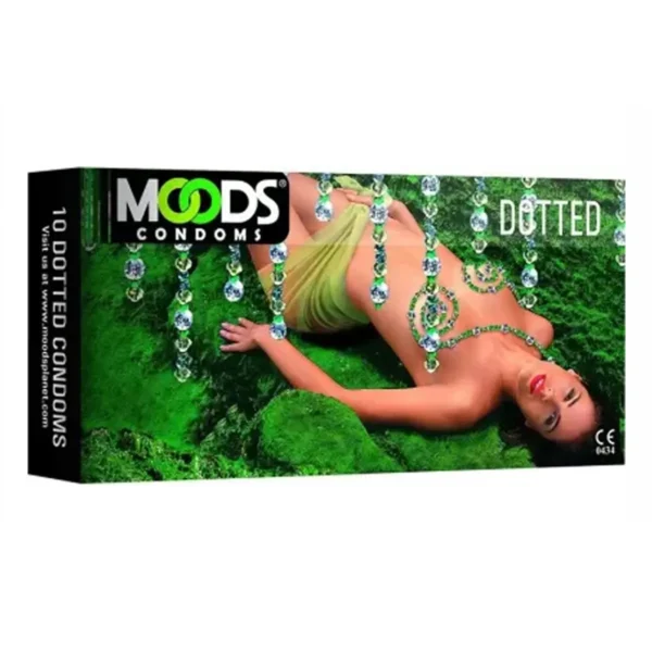 Moods Dotted Natural Lubricated Premium Condom Box