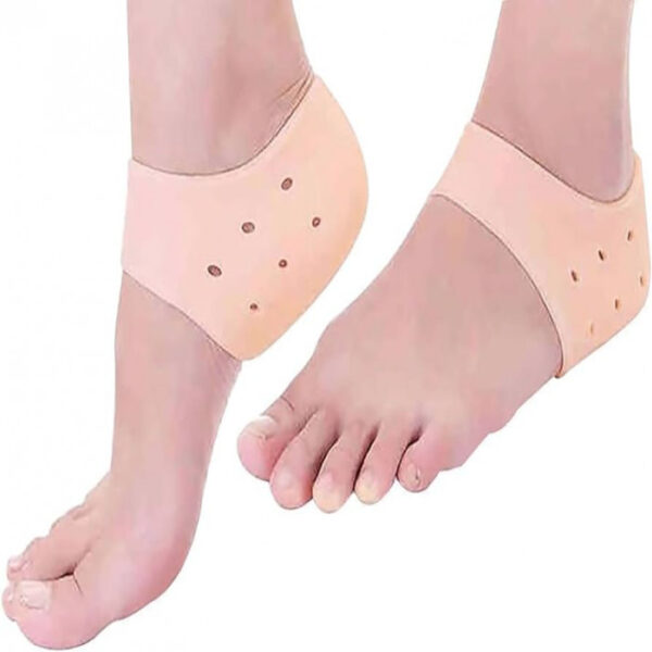 Silicone Gel Heel Socks Insoles For Dry Hard Cracked Heel Repair Pad