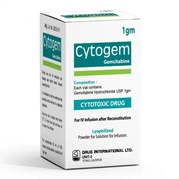 Cytogem Gemcitabine 1gm IV Infusion