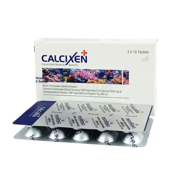 Calcixen 500mg+200IU10pcs