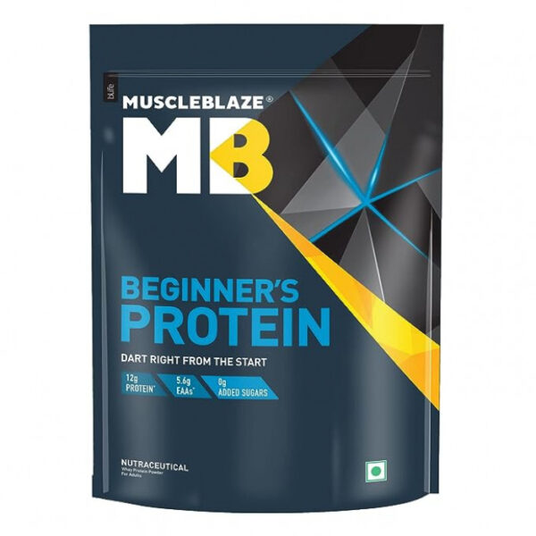 MuscleBlaze Beginner's Whey Protein Powder, 1kg, Chocolate Flavor