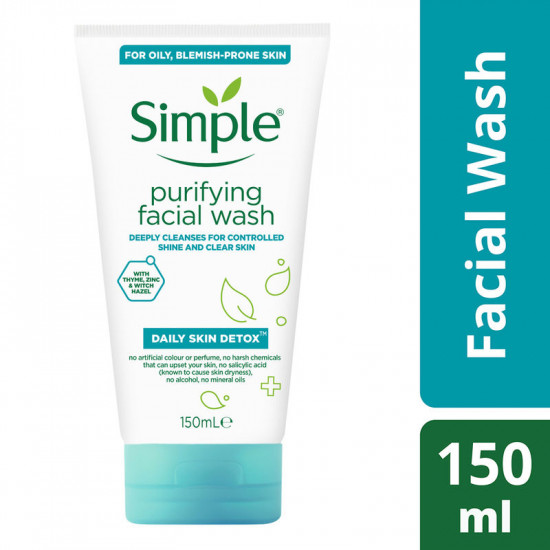 Simple Daily Skin Detox Purifying Gel Face Wash | 150ml