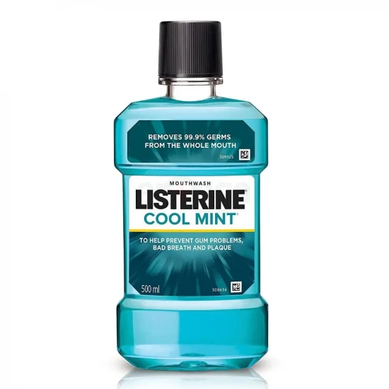 Listerine Cool Mint Mouthwash, 500ml