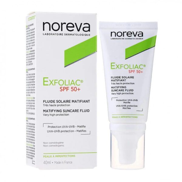 Noreva Exfoliac Matifying Suncare Fluid SPF 50+