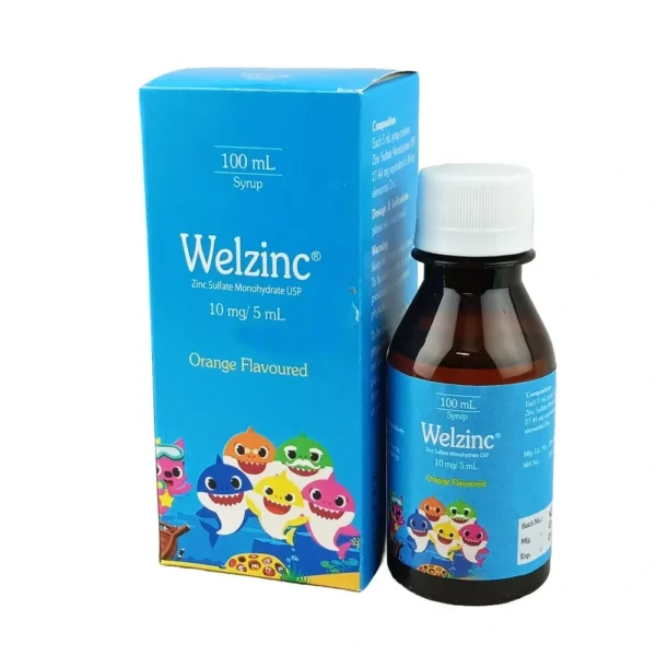 Welzinc Orange Flavoured Syrup 100ml