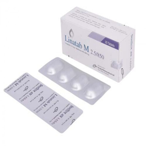 Linatab M 850 (2.5mg+850mg) 20pcs