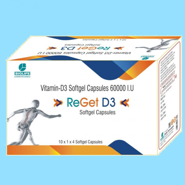 ReGet D3 Capsule 6000IU Softgel 40pcs