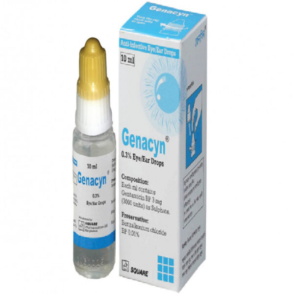 Genacyn 0.3% Eye/Ear Drops 10ml