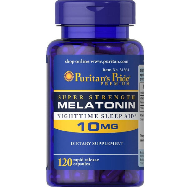 Puritans Pride Melatonin 10mg 120 Capsules | USA Made