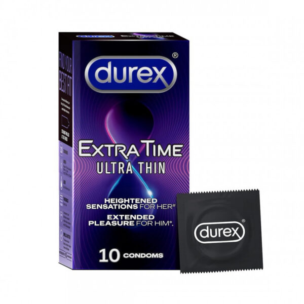 Durex Extra Time Ultra Thin Condom 10's Pack