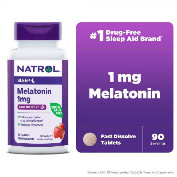 Natrol Melatonin 1mg, 90 Tablets | USA