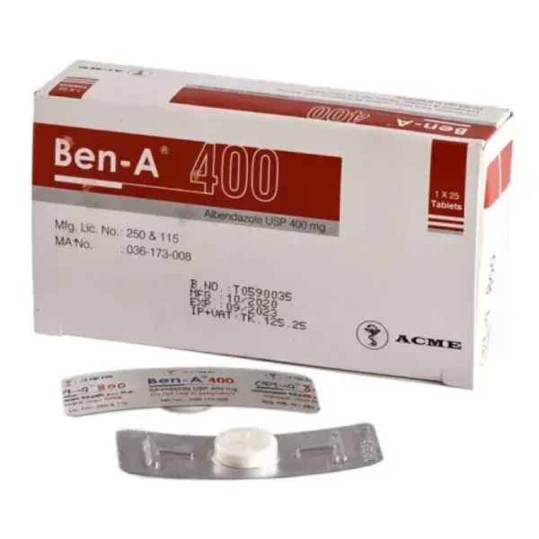Ben A 400mg Tablet 1pc