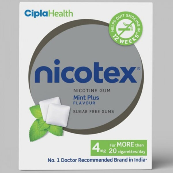 Nicotex Nicotine Chewing Gum Mint Flavor 4mg - 12Pcs