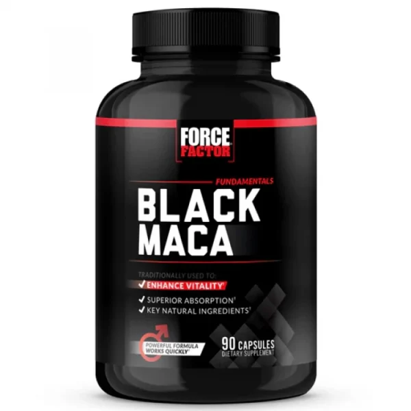 FORCE FACTOR Black Maca Root 1000mg, 90 Capsules, USA