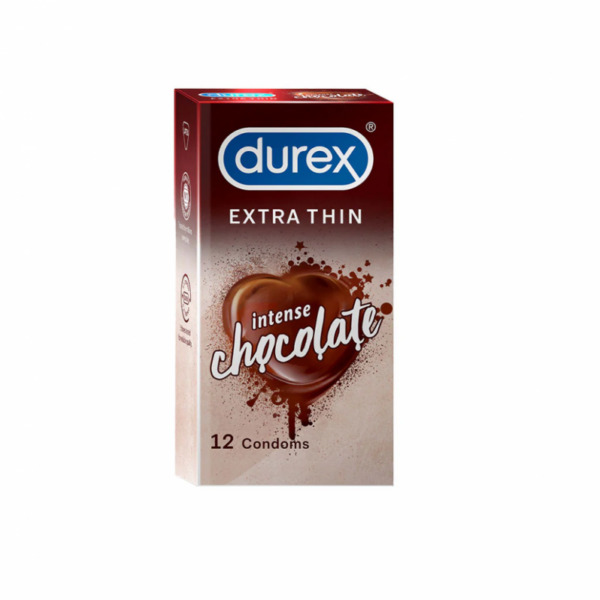 Durex Extra Thin Intense Chocolate Flavoured Condom 12's Pack