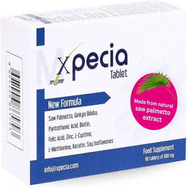 Xpecia Men Hair Loss and Growth Formula, 60 Tablets