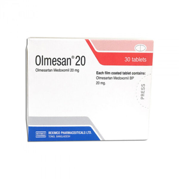 Olmesan 20mg Tablet 1 Strip
